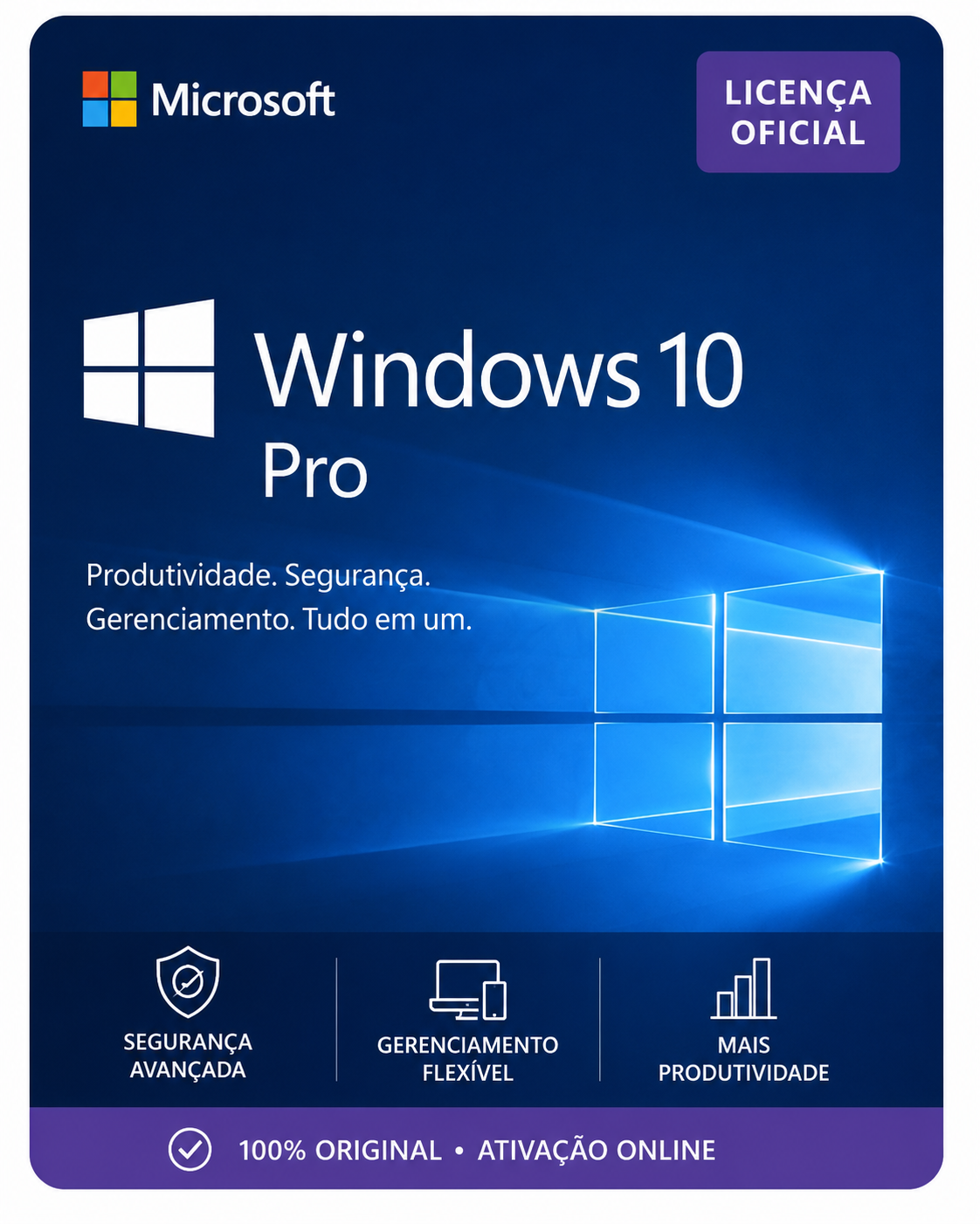 Windows 10 Pro – Chave Digital com Ativação Online Windows 10 Pro – Chave Digital com Ativação Online