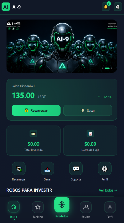 Plataforma De Investimentos Ai-9 Em Php - Hyip